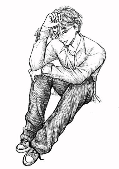 (2)Pencil stroke shadow